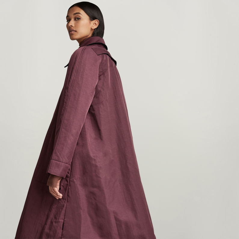 G-STAR Outlet Padded Wide Trench Purple