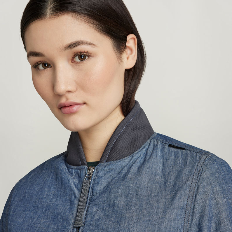 G-STAR Outlet Padded Drawstring Bomber Medium blue