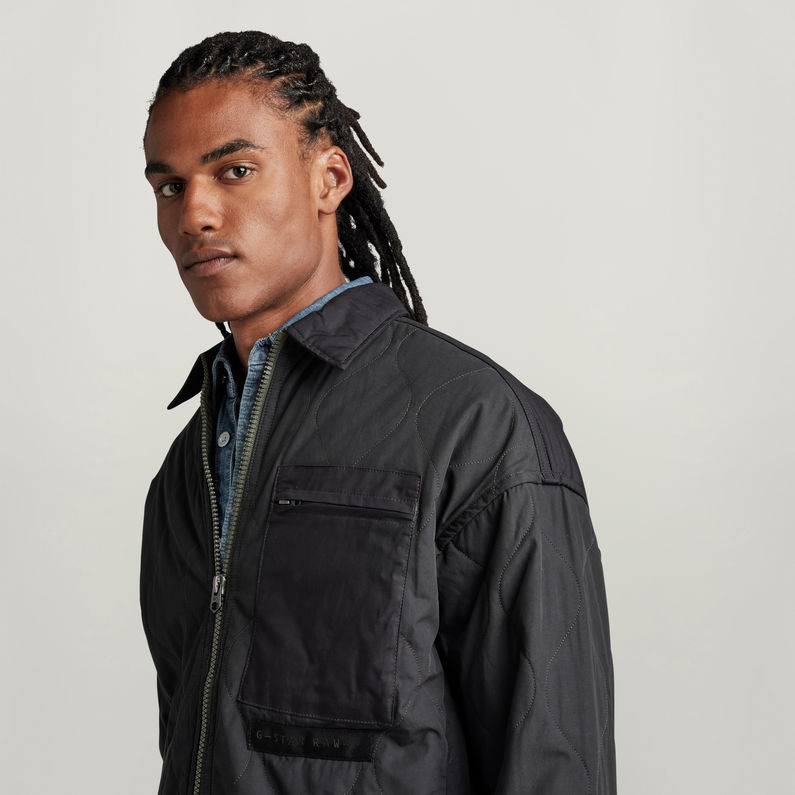 G-STAR Outlet Chaqueta Unisex Postino Oversized 2.0 Negro