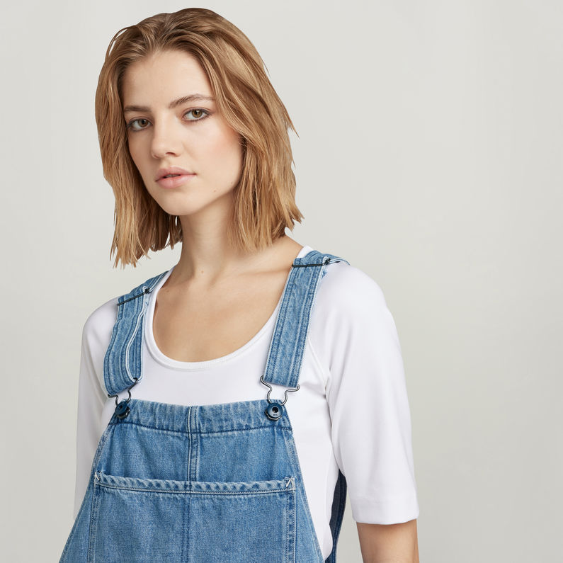 G-STAR Outlet Premium Faeroes Short Overall Light blue
