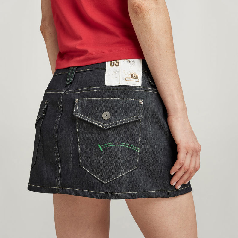 G-STAR Outlet Y2K Denim Mini Skirt Dark blue
