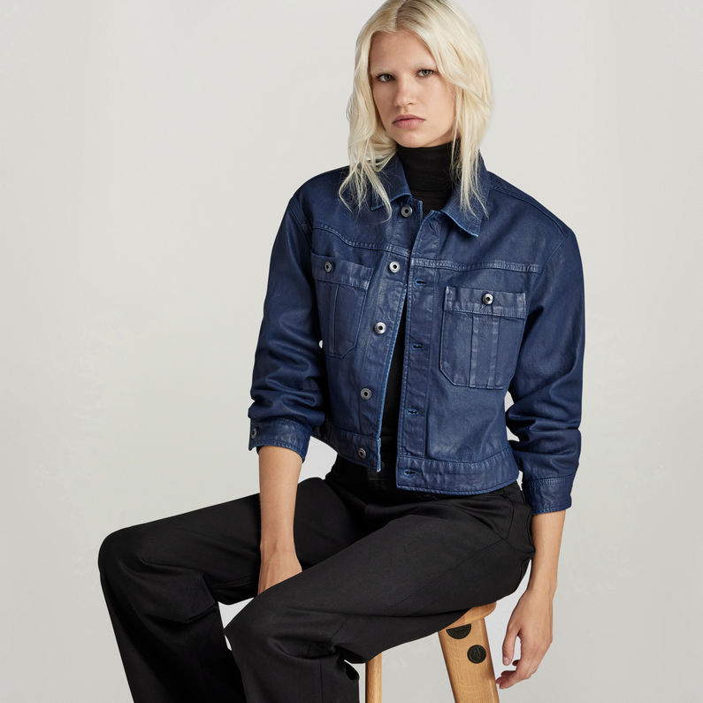 G-STAR Outlet Chaqueta Cropped Utility Azul oscuro