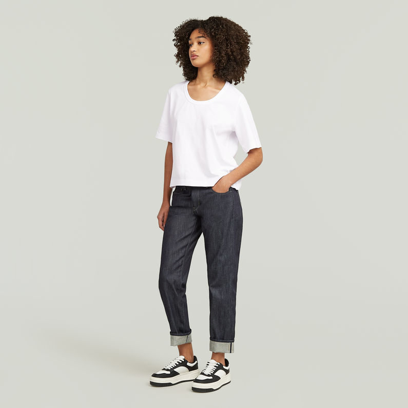 G-STAR Outlet Deep U-Neck Top White