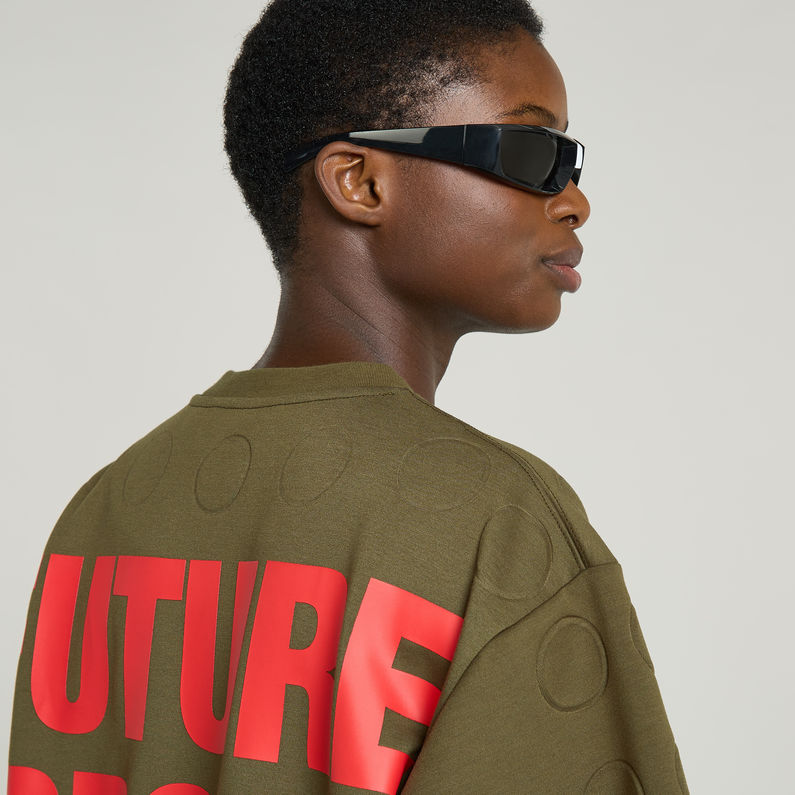 G-STAR Outlet Camiseta Unisex WVB Boxy Verde