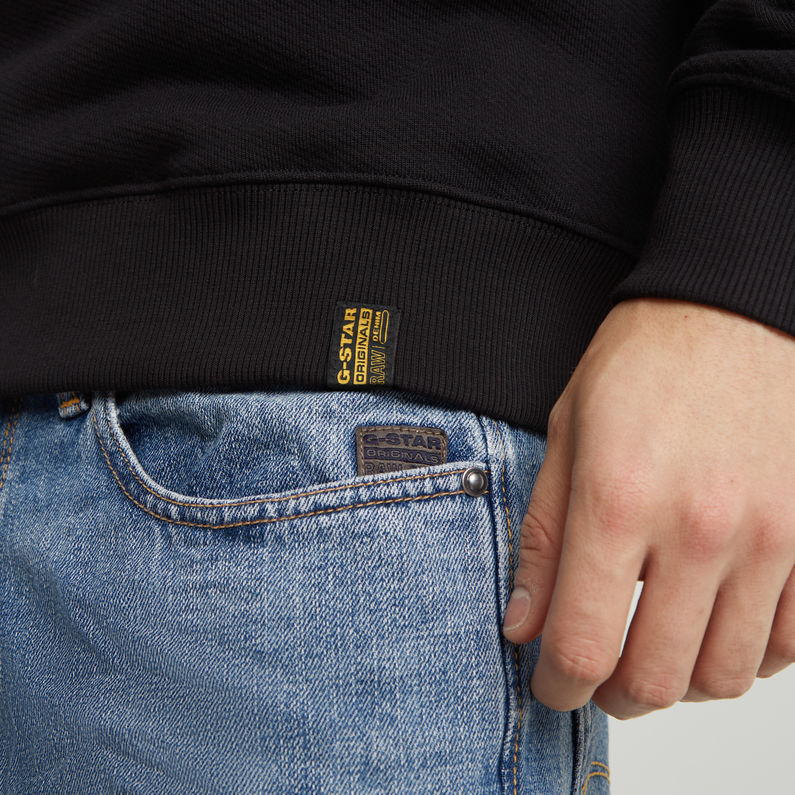 G-STAR Outlet Sudadera Essential Relaxed Negro