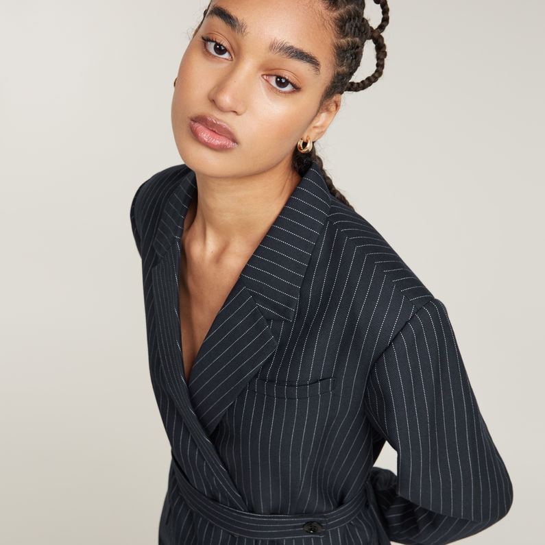 G-STAR Outlet Adjustable Pinstripe Blazer Multi color