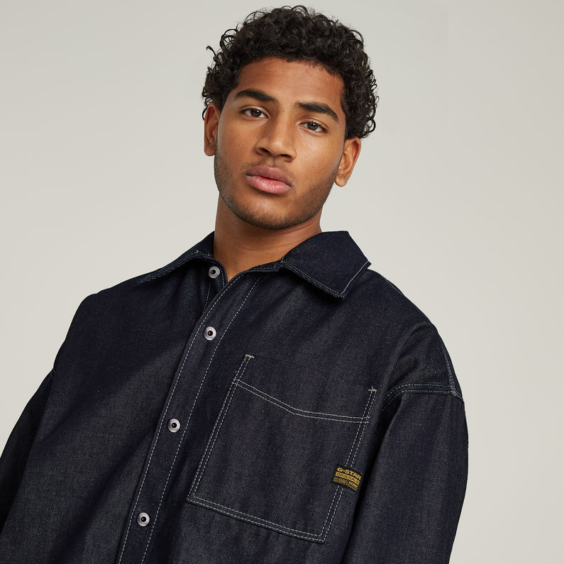 G-STAR Outlet Boxy Fit Shirt Dark blue