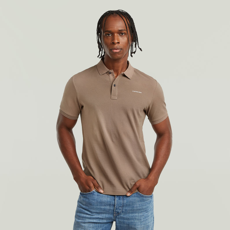 G-STAR Outlet Oluv Slim Polo Brown