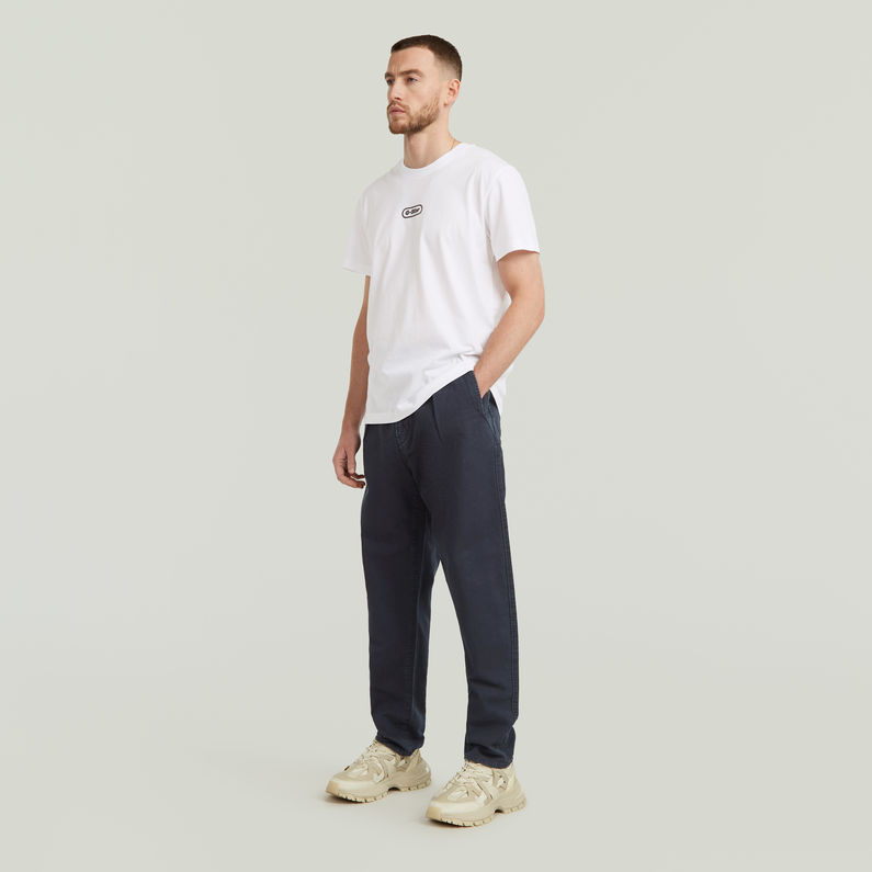 G-STAR Outlet Pleated Chino Relaxed Tapered Dark blue