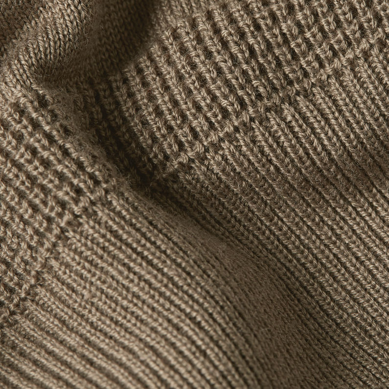 G-STAR Outlet Core Knitted Mock Sweater Brown