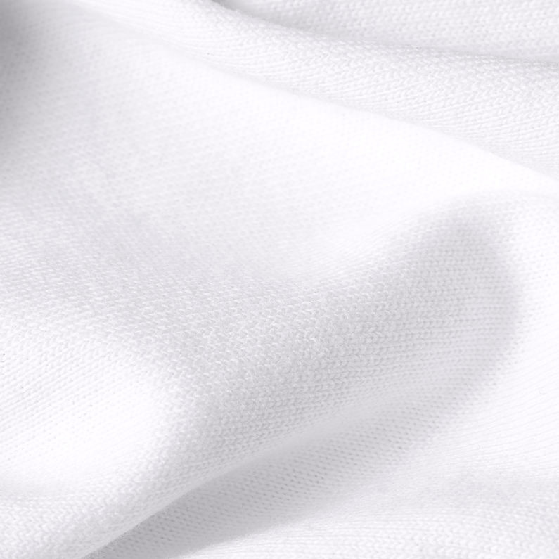 G-STAR Outlet Camiseta Center Chest Logo Loose Boxy Blanco