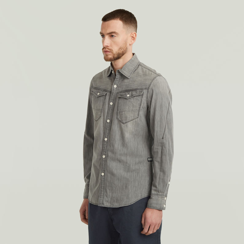 G-STAR Outlet Camisa Arc 3D Slim Azul intermedio