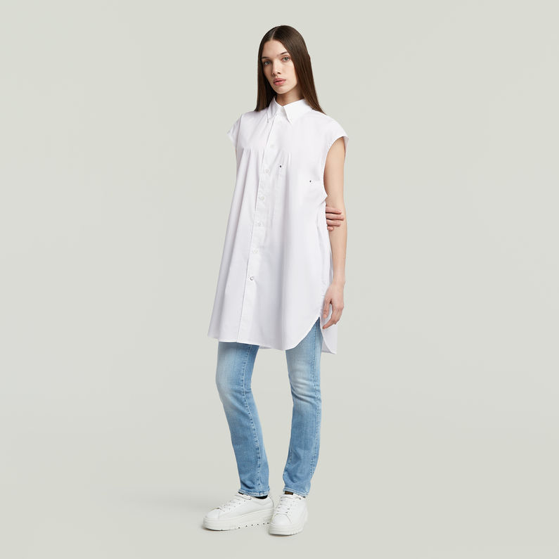G-STAR Outlet Camisa extragrande sin mangas Blanco