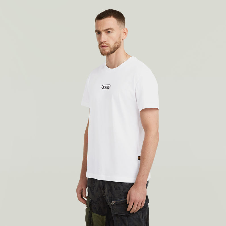 G-STAR Outlet Center Chest Logo T-Shirt White