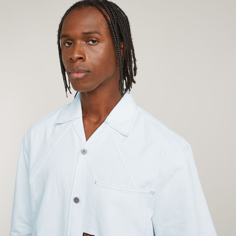 G-STAR Outlet Camisa Track Relaxed Azul claro