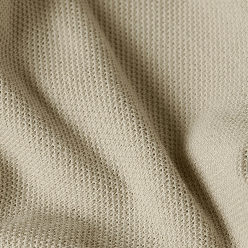 G-STAR Outlet Chest Logo Striped Polo Beige