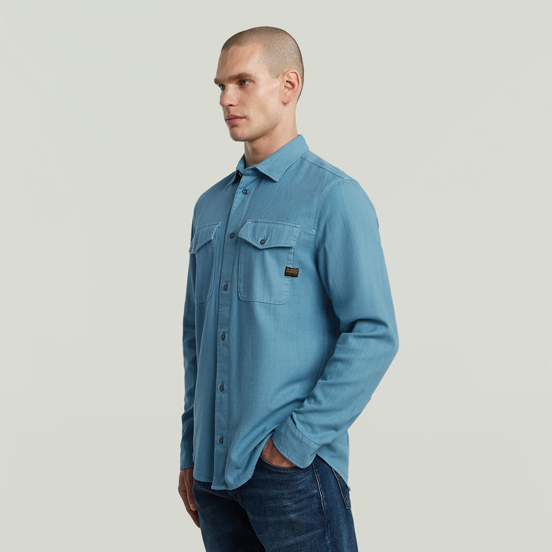 G-STAR Outlet Marine Slim Shirt Medium blue