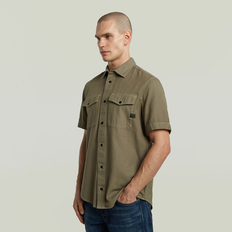 G-STAR Outlet Camisa Marine Slim Verde