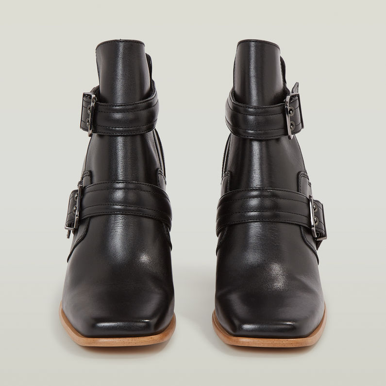 G-STAR Outlet Ringer Mid Strap Leather Boots Black