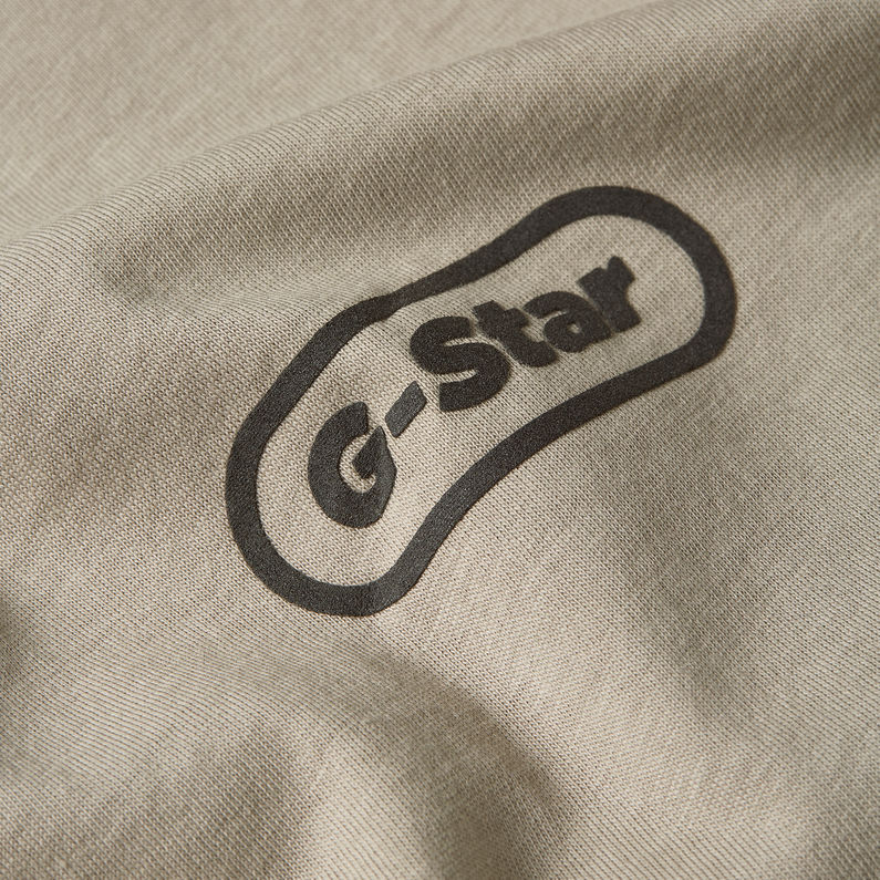 G-STAR Outlet Center Chest Logo T-Shirt Beige