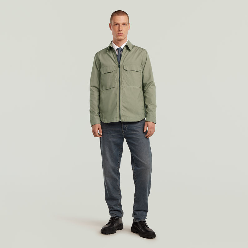 G-STAR Outlet Zip Regular Overshirt Green