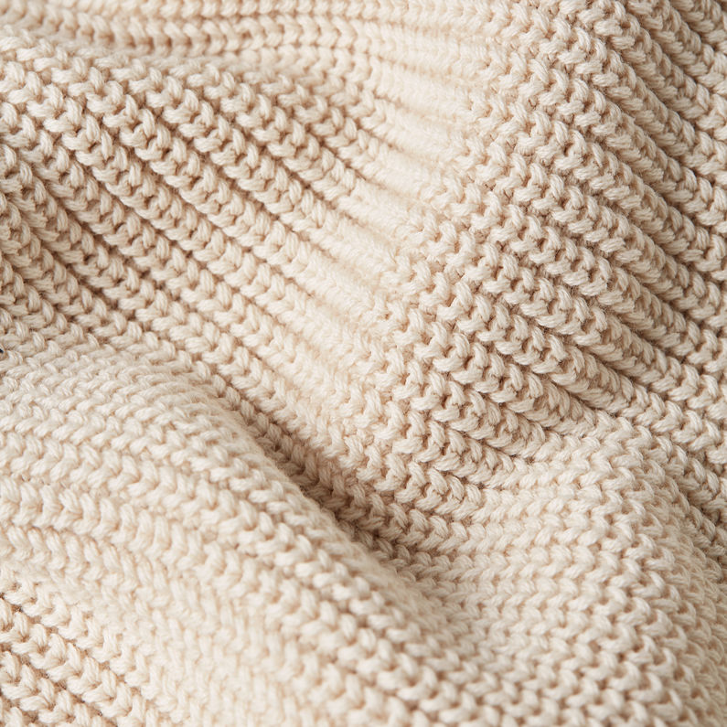 G-STAR Outlet Pullover Half Zip Knit White