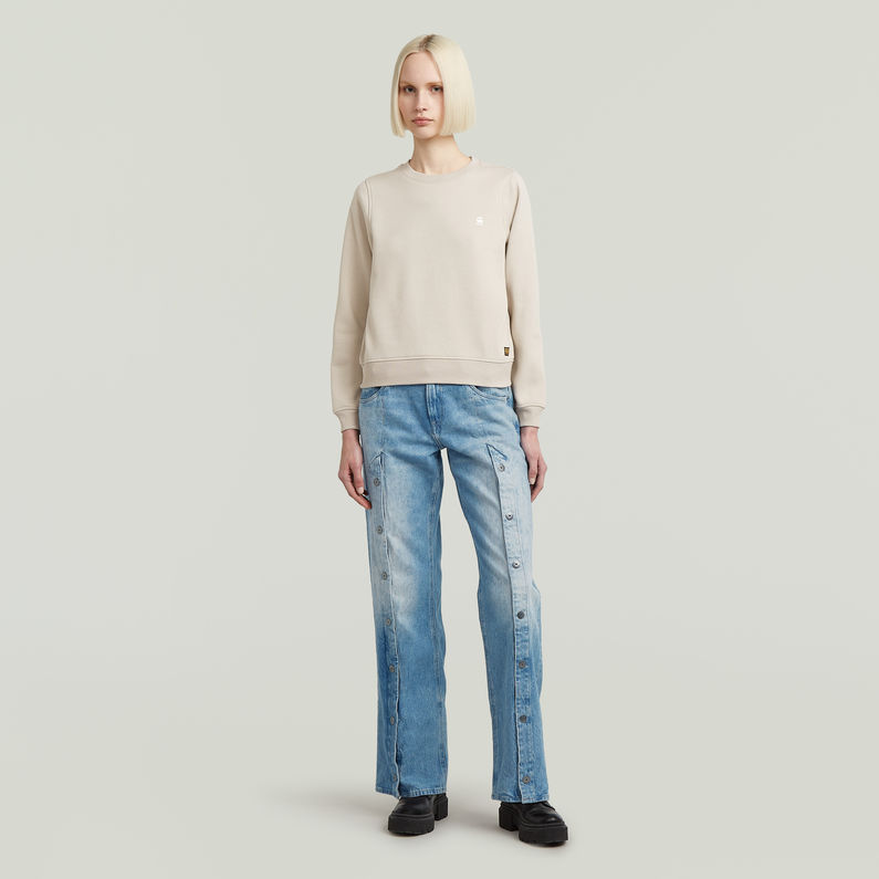 G-STAR Outlet Logo Crew Sweater Beige