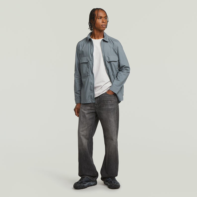 G-STAR Outlet Zip Regular Padded Overshirt Grey