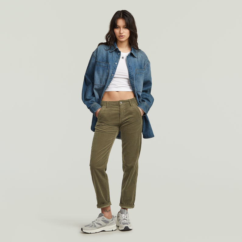 G-STAR Outlet Chinos Kate Boyfriend Verde