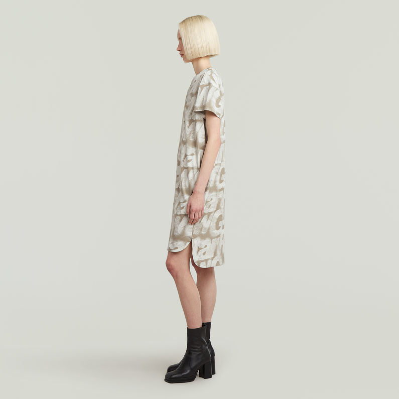 G-STAR Outlet Printed Loose T-Shirt Dress Multi color