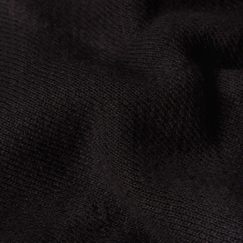 G-STAR Outlet Cropped Half Zip Loose Sweater Black