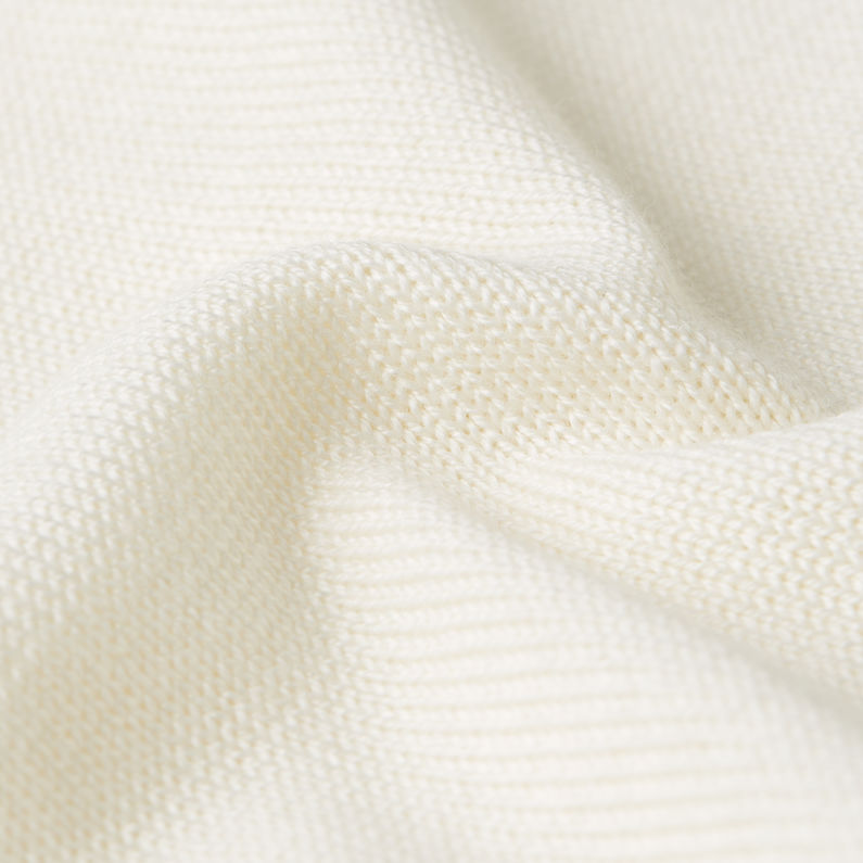 G-STAR Outlet Half Zip Knitted Sweater Beige