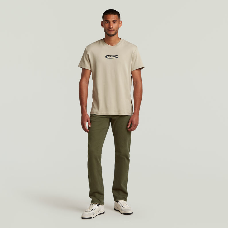 G-STAR Outlet Old Skool Logo T-Shirt Beige