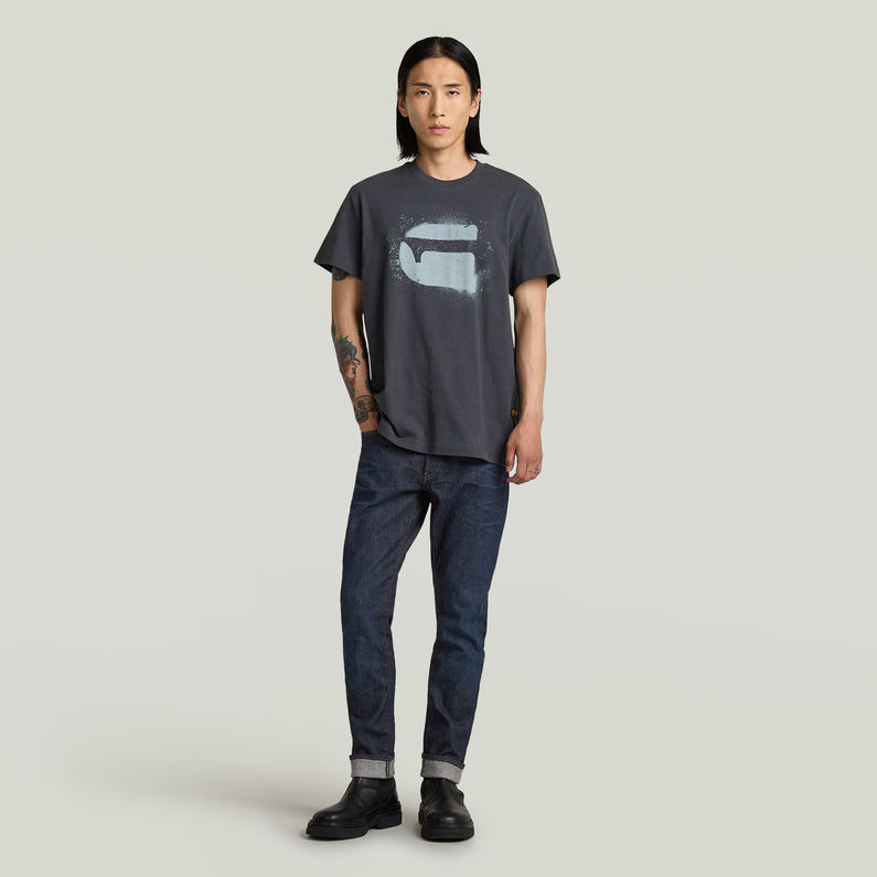 G-STAR Outlet Spray G Logo T-Shirt Dark blue