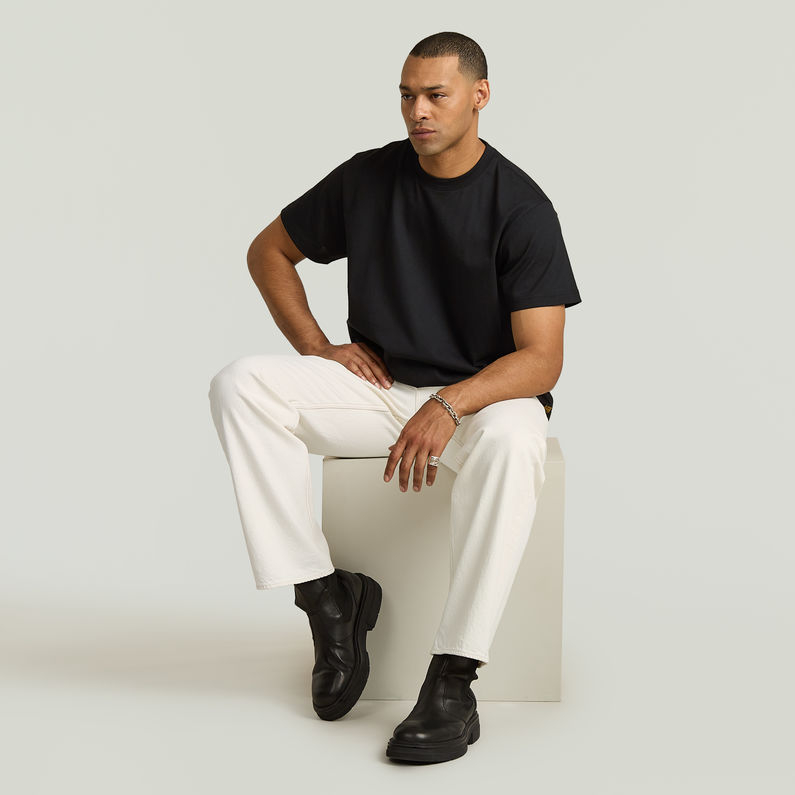 G-STAR Outlet Deeggie Relaxed Straight Jeans White