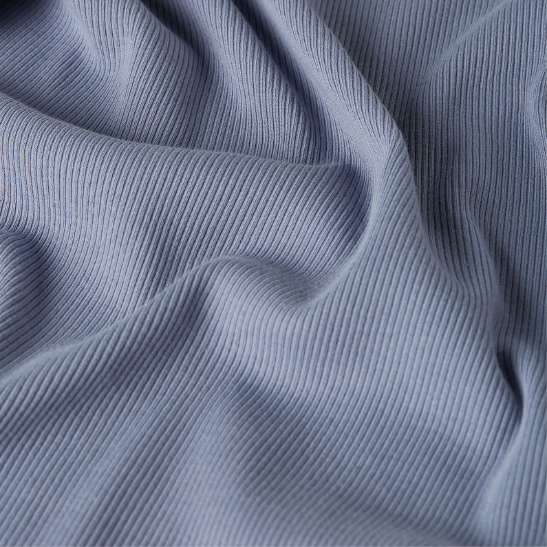 G-STAR Outlet Rib Cap Sleeve T-Shirt Light blue