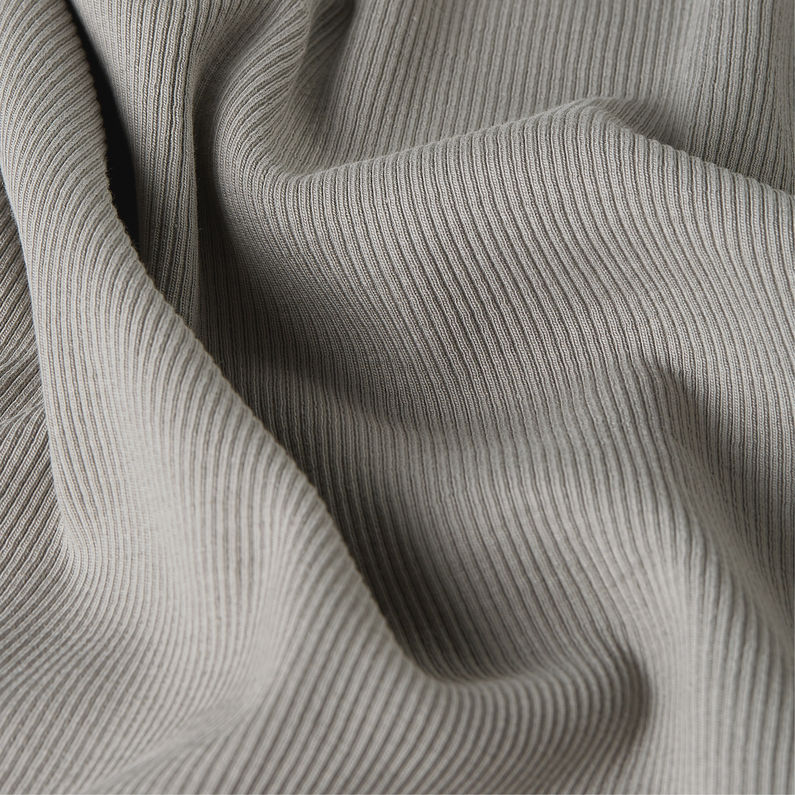 G-STAR Outlet Rib Cap Sleeve T-Shirt Grey