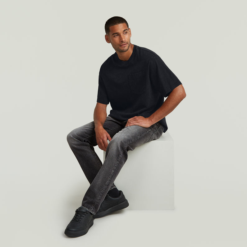 G-STAR Outlet Acid Wash Boxy T-Shirt Black