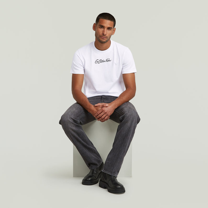 G-STAR Outlet Camiseta Autograph Loose Blanco