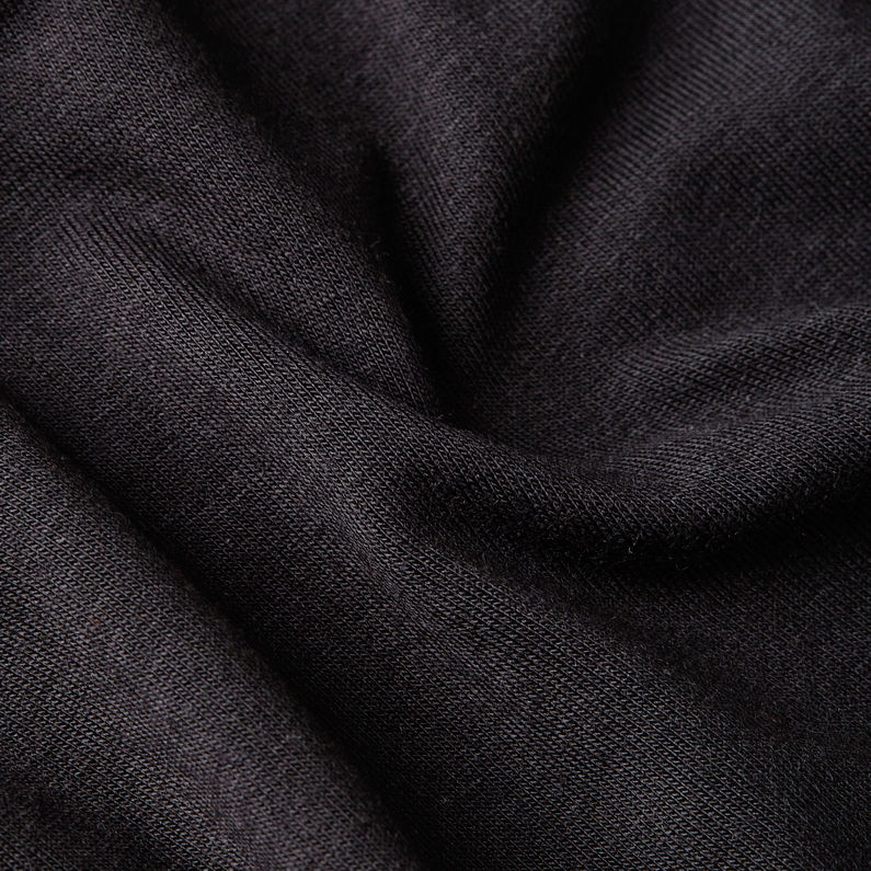 G-STAR Outlet Camiseta Regular Mock Negro
