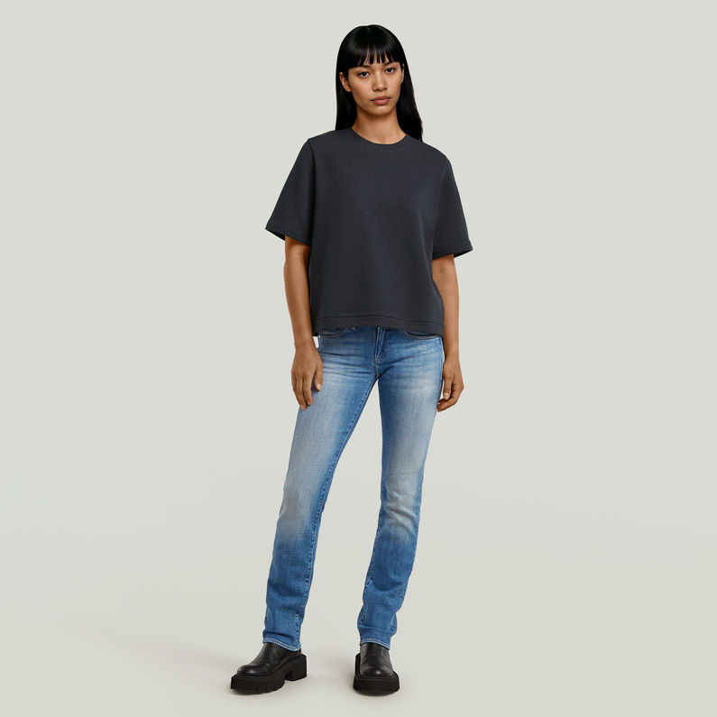 G-STAR Outlet Sudadera camiseta Boxy Azul oscuro