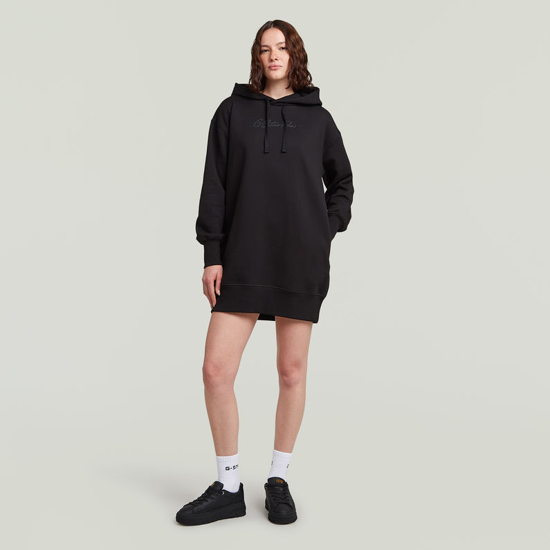 G-STAR Outlet Vestido Hooded Sweater Negro