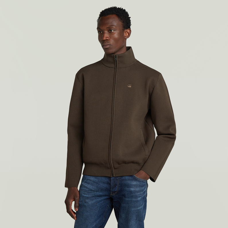 G-STAR Outlet Tech Knit Jacket Brown