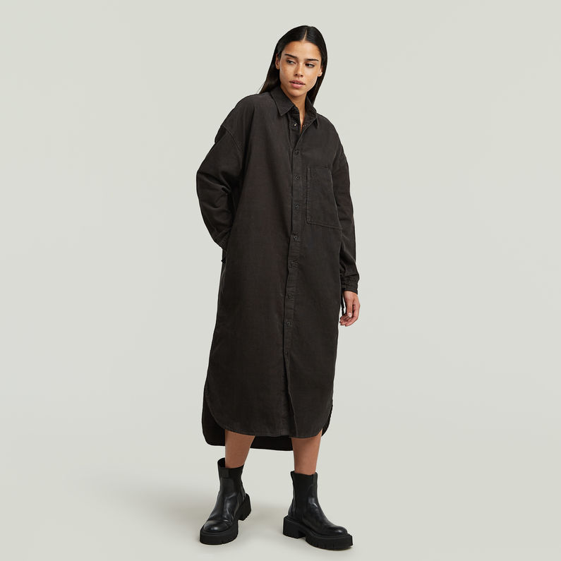 G-STAR Outlet Long Shirt Dress Grey