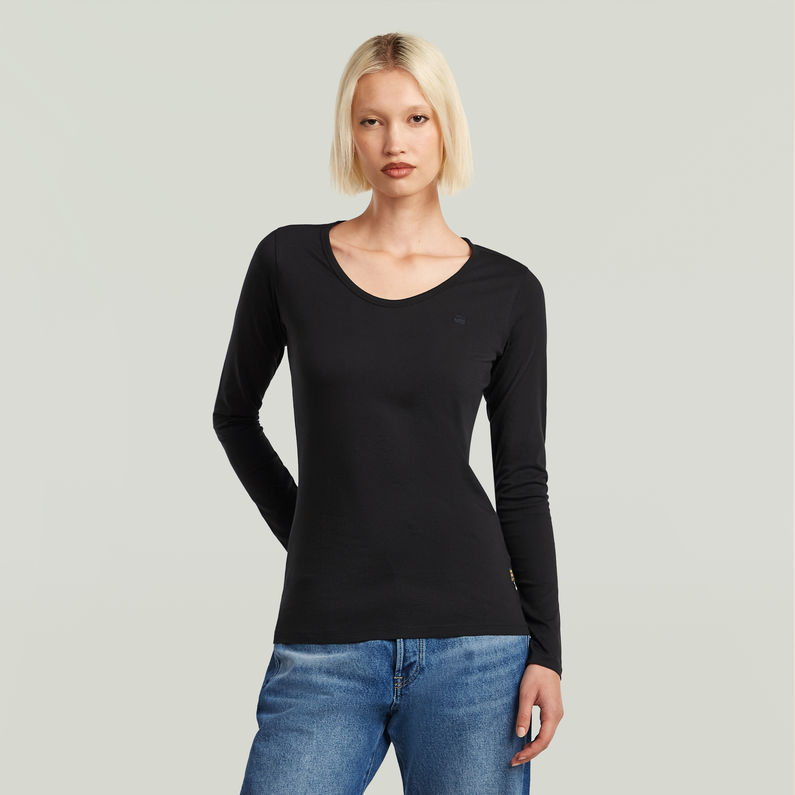G-STAR Outlet Camiseta Core Eyben Slim U Negro