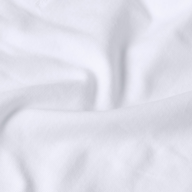 G-STAR Outlet Camiseta Front Seam Blanco