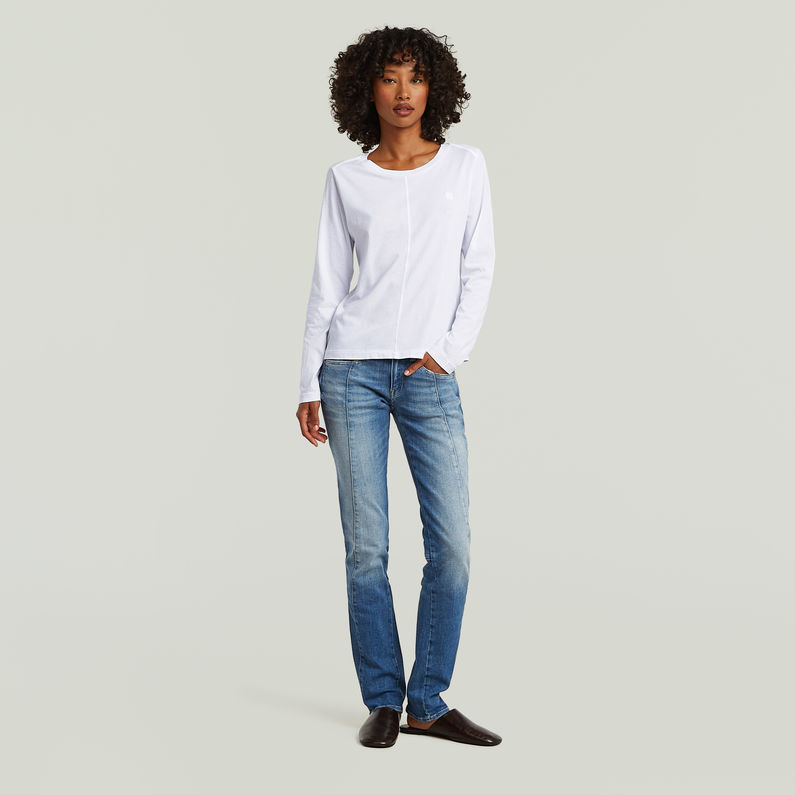 G-STAR Outlet Camiseta Front Seam Blanco