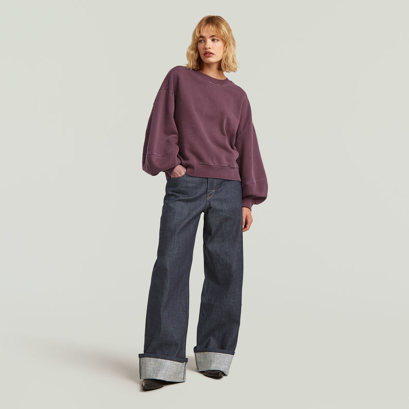 G-STAR Outlet Sudadera Overdyed Big Sleeve Oversized Rojo