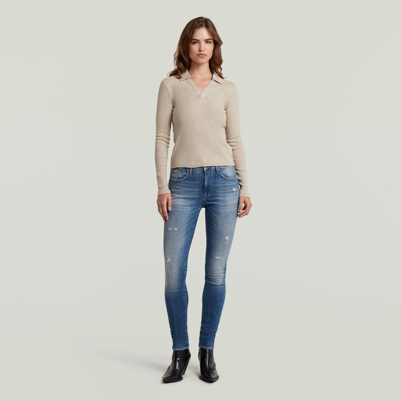 G-STAR Outlet Polo Slim Beige