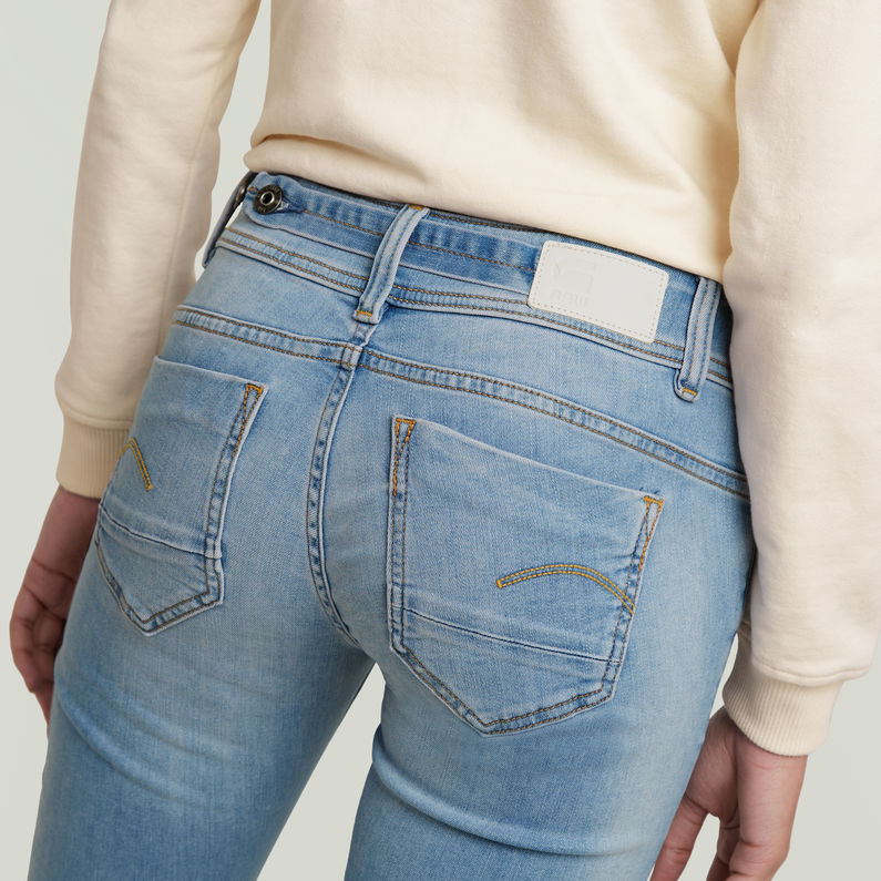 G-STAR Outlet Jeans Midge Saddle Mid Straight Azul intermedio